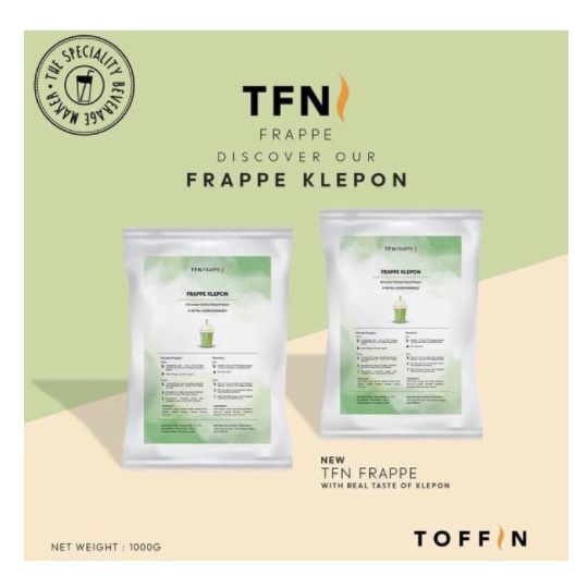 

BUBUK MINUMAN Toffin Frape - Frappe Klepon