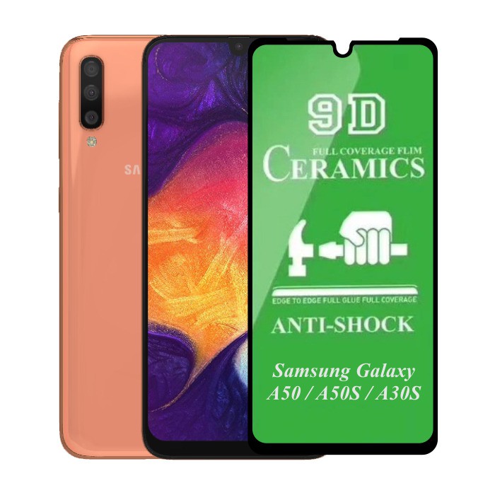 H8 Tempered Glass CERAMIC Full Cover BLUELIGHT ANTI RADIASI Anti Shock For Samsung A50 / M30s / M31