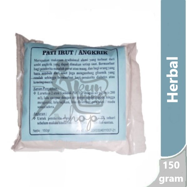 

Tepung Pati Irut Erut Garut Angkrik 150 gram - mengobati asam lambung perih perut
