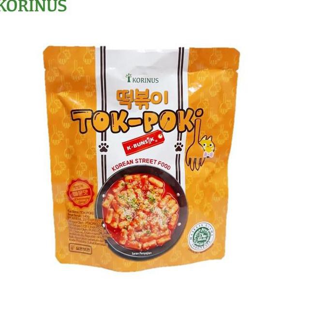 

B0V Korinus K - Bunsik Tokpoki / Tteokbokki / Toppoki / Tok-Poki Pedas instan Halal MUI x2✺ (Model T