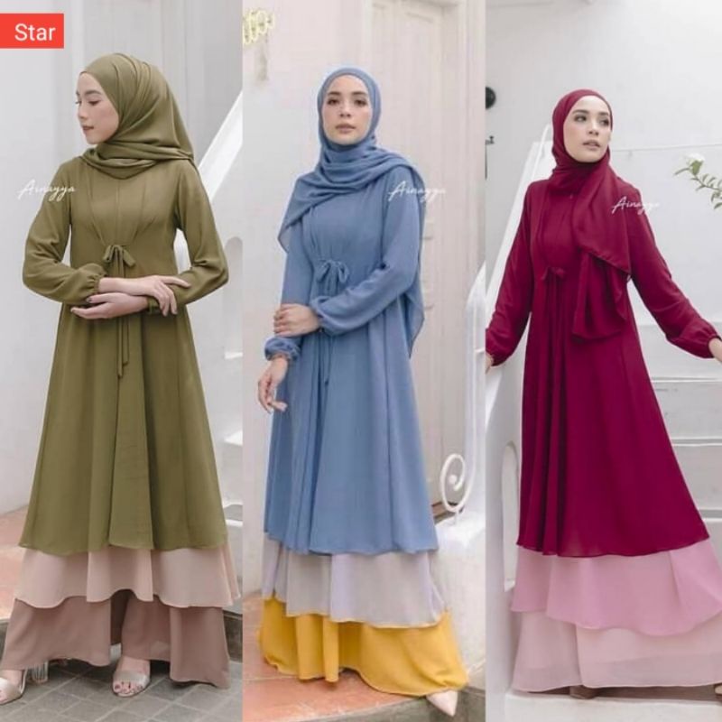 KINARA MAXY/dress/baju wanita kekinian/baju wanita/dress muslim/baju syari/gamis wanita terbaru 2021