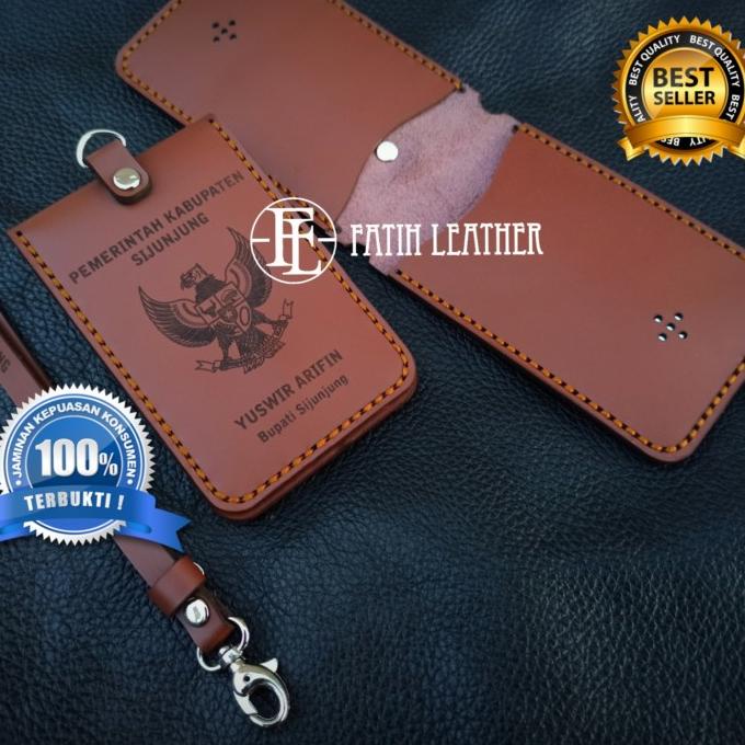 

[[COD]] Id Card Holder Kulit / Name Tag Custum Logo / Id Card Holder Flip TERPERCAYA Kode 1218