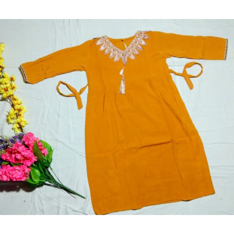 (PROMO) Gamis anak tasel usia 1-8 tahun/dress anak/gamis anak murah/terlaris/bisa cod