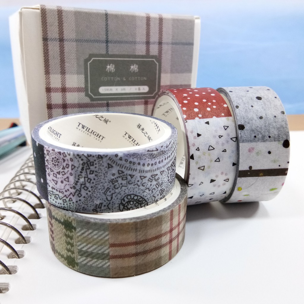 

Cotton & Cotton Washi Tape/ Masking Tape/ Selotip Motif Pattern Pola