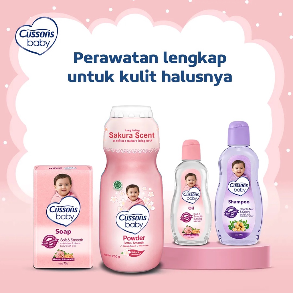 Cussons Baby Mini Bag Travel Pack Gift Set 4in1 Pink