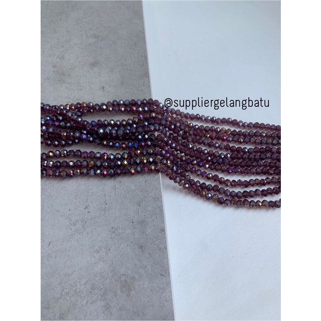 Crystal Ceko 6mm WINE PURPLE quartz UNGU TUA KUARSA kuarsa kristal