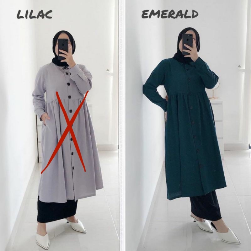 PRELOVED DIMA Meza Midi Dress Emerald