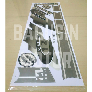 Striping Variasi Thailand Scoopy FI ESP Ring 12 S12 Silver