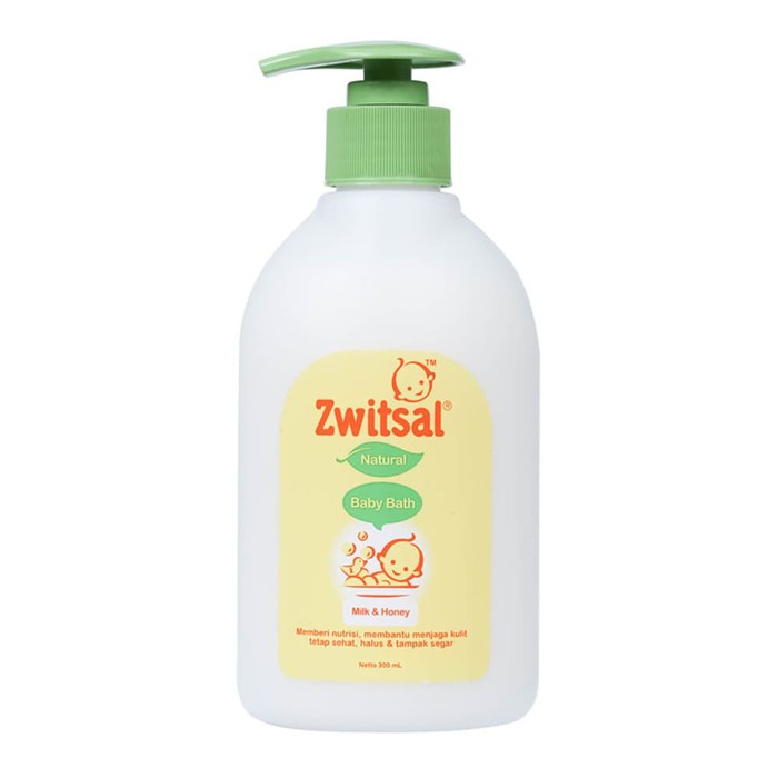 ♥BabyYank♥ Zwitsal Baby Milk Bath Natural Botol Pump 300ml - Sabun Mandi Bayi