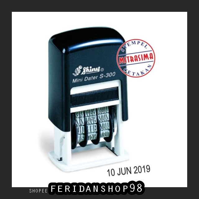 

FS989 STEMPEL STEMPEL TANGGAL OTOMATIS ATK SHINY S-300 BY FERIDANSHOP98