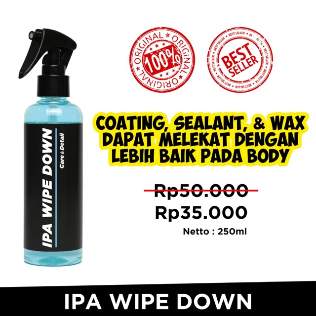 

IPA Wipe Down by Care & Detail | Pre Coating Old Wax Remover Eraser