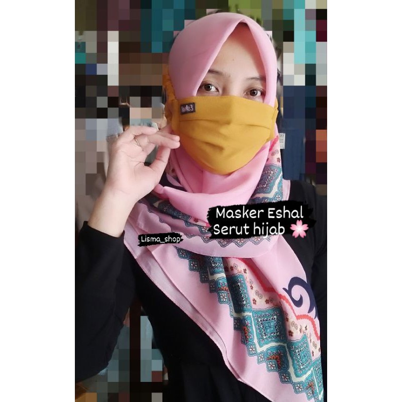 Eshal masker/masker/eshal/makser kain/masker hijab
