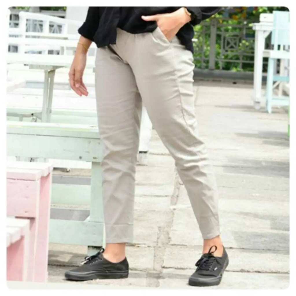 BAGGY PANTS PREMIUM AMERICAN DRILL GRADE A CELANA BEGGY HIGHWAIST CELANA PANJANG WANITA CELANA KANTOR KERJA