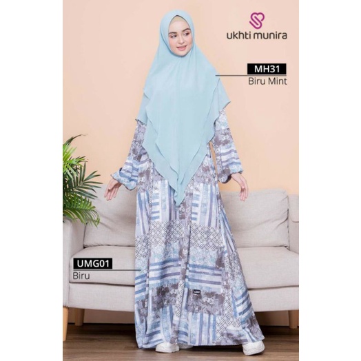 UKHTI MUNIRA DRESS  UMG01 FASHION MUSLIMAH