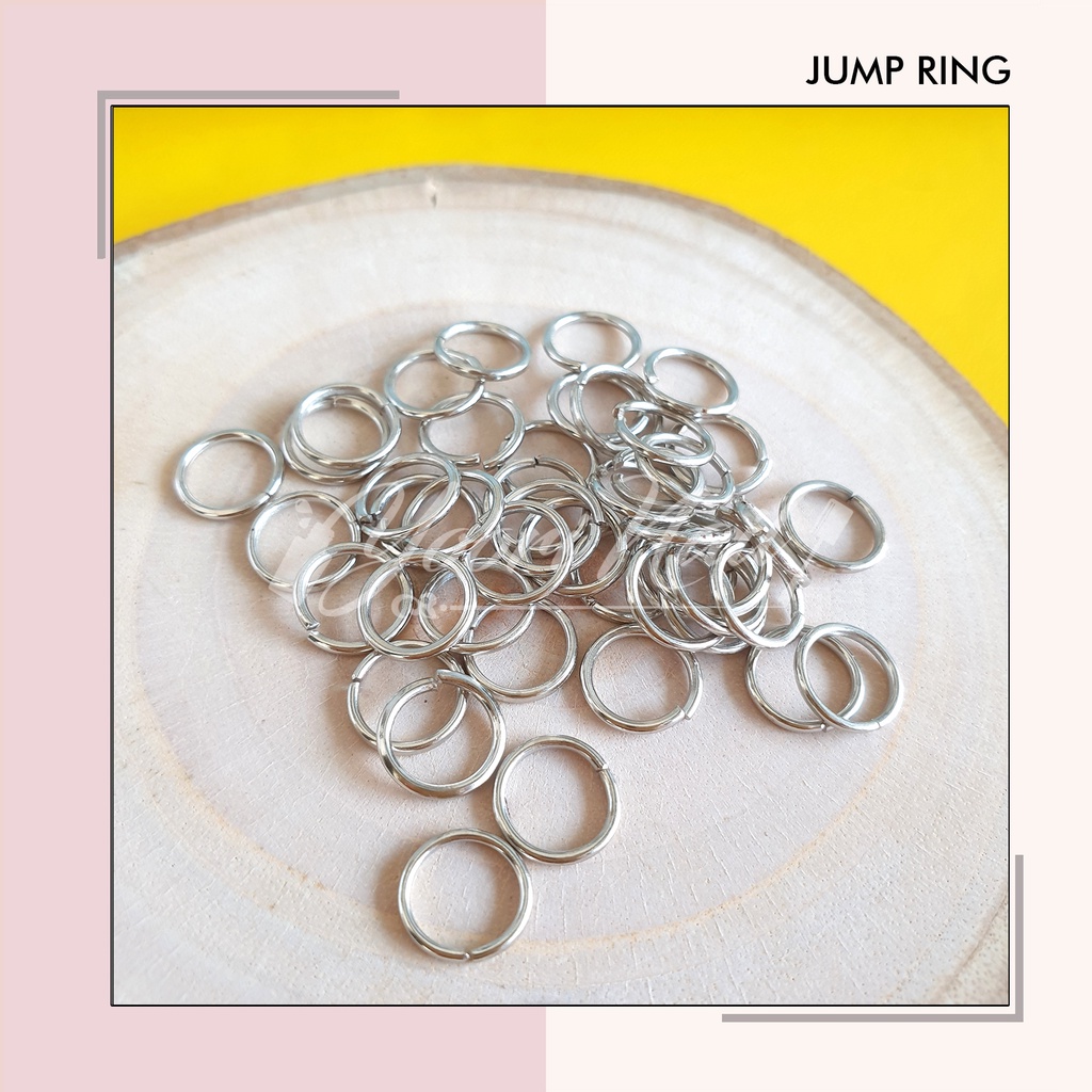 10gr Jump ring jumper ring 0,4 / 0,5 / 0,6 / 0,7 / 0,8 nikel silver gold jump ring 4mm 5mm 6mm 7mm