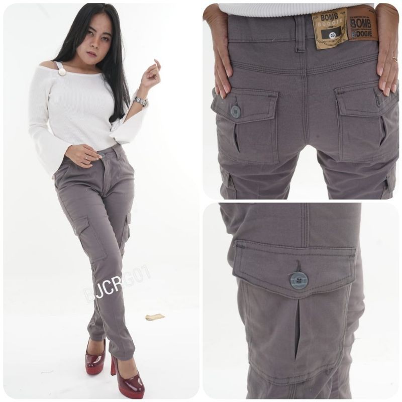 CELANA CARGO CEWEK PANJANG | CELANA KEMPOL WANITA