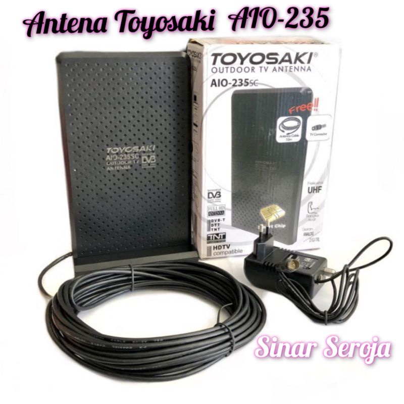 Antena Digital TV Luar / Adaptor Toyosaki 989 / Dalam Indoor / Outdoor Digital / Analog Toyosaki AIO 228USB / AIO 235 / AIO 220 /AIO 220