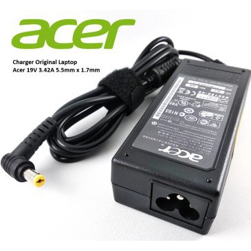 Adaptor Charger Laptop Acer Aspire 19V 3.42A Original bonus kabel power