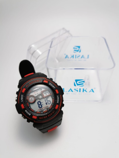 Lasika 802 jam tangan sport digital anak Remaja anti air ada led