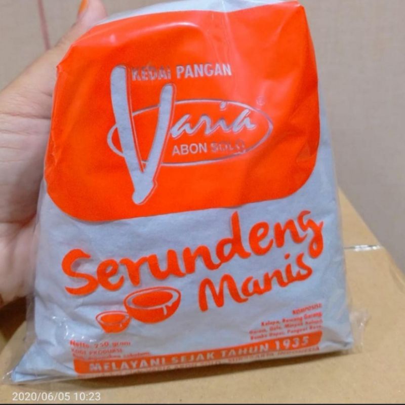 

SERUNDENG VARIA COYUDAN SOLO rasa MANIS 250 gram