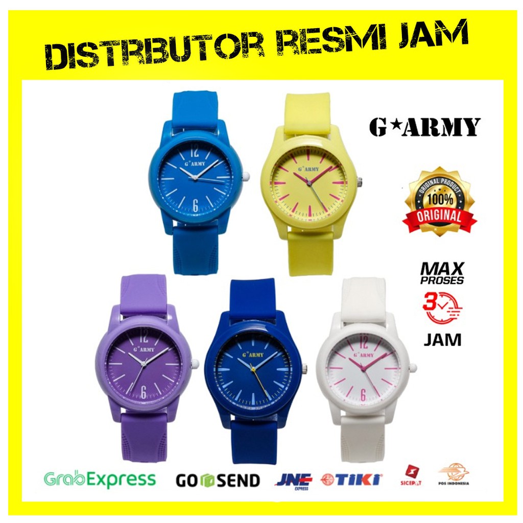 Jam GARMY Anak Perempuan Laki-Laki Strap Rubber