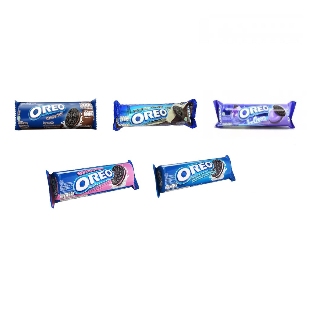 

KRAFT OREO Biskuit Cookies 137 gram - Oreo Vanila Cokelat Blueberry Dark & White - Biskuit Oreo