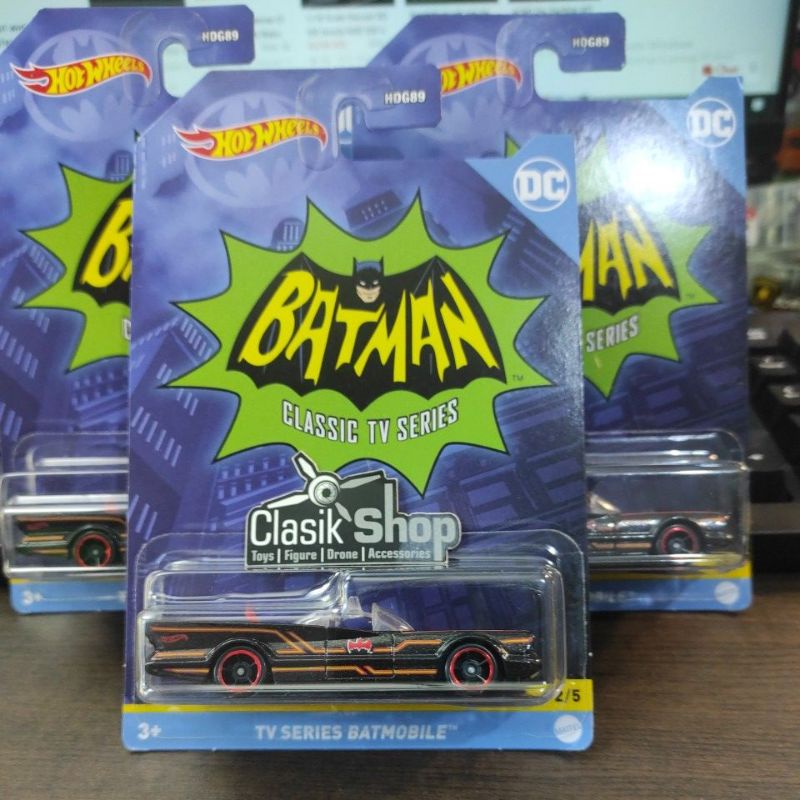 HOT WHEELS CARD BATMAN DC CLASSIC TV SERIES BATMOBILE 2022
