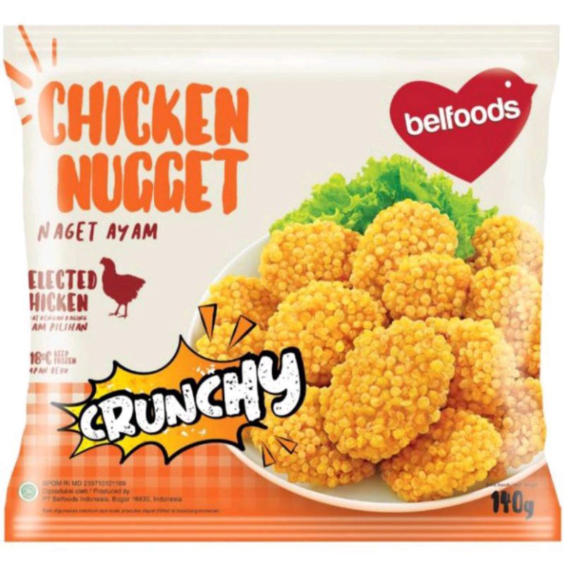 Jual Belfoods Chicken Nugget Crispy 140gr -8pcs | Shopee Indonesia