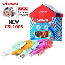 Kabel Data VIVAN Csl100 iphone Usb toples isi 40 pcs ORIGINAL RESMI