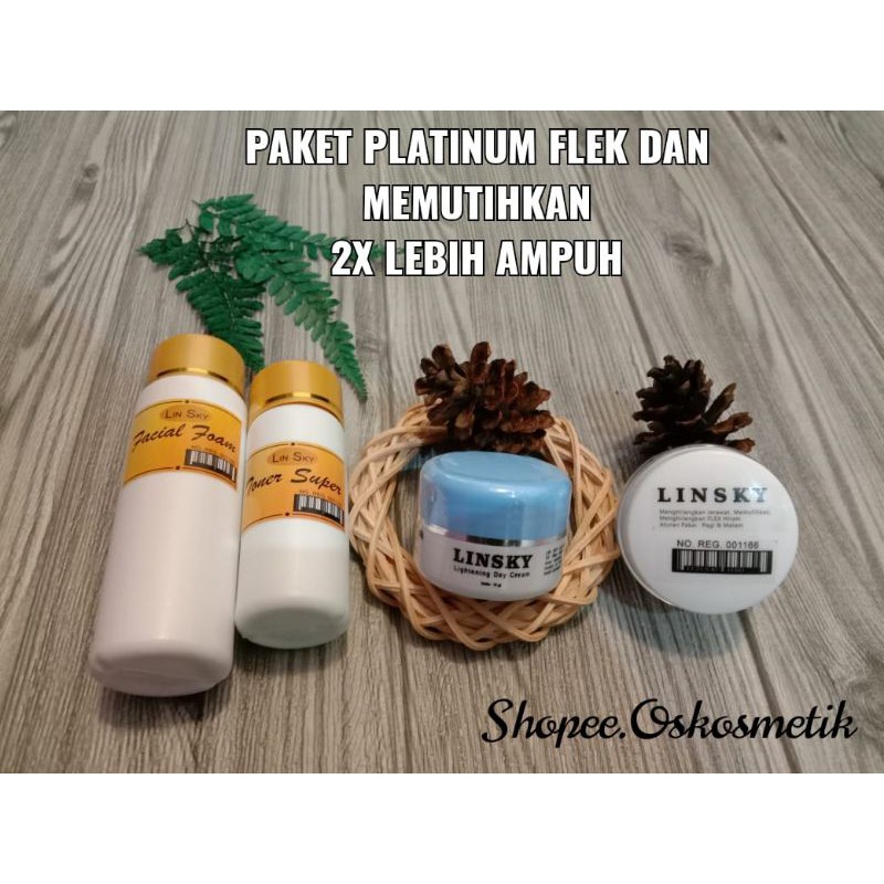 PAKET PLATINUM ISI 4 LINSKY BIRU BPOM ORIGINAL