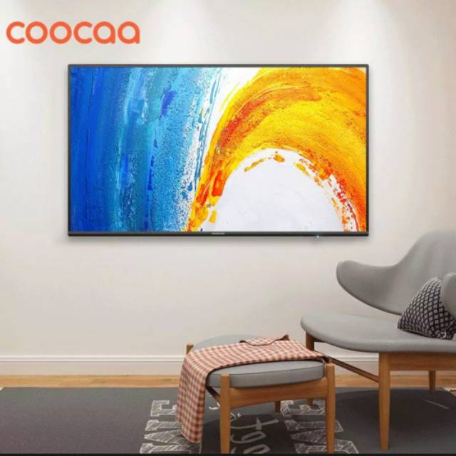 Coocaa 40 inchi LED FULL HD TV - Hitam (model: 40D3A)