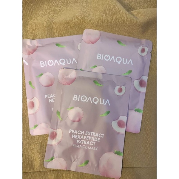 Bioaqua Peach Extract Hexapeptide Extract Essence Mask