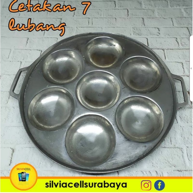 CETAKAN KUE LUMPUR 7 LUBANG