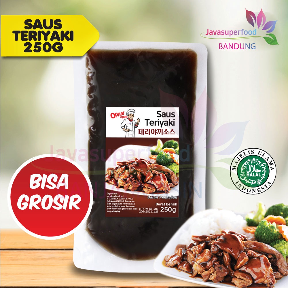 OppaOppa Saus Teriyaki/Teriyaki Sauce/Sauce Saus Steak Halal BBQ 250g