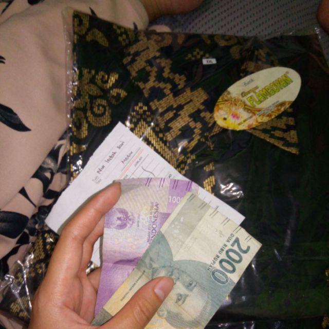 Big Size - Baju Atasan Hem Batik Pria Motif Prada Kombinasi Size Jumbo