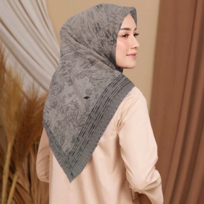 Ultrafine Ferisha Scarf Kerudung Segi Empat Juragan_Jilbab Hijab Murah Hijab Katun Voal Segiempat Mo