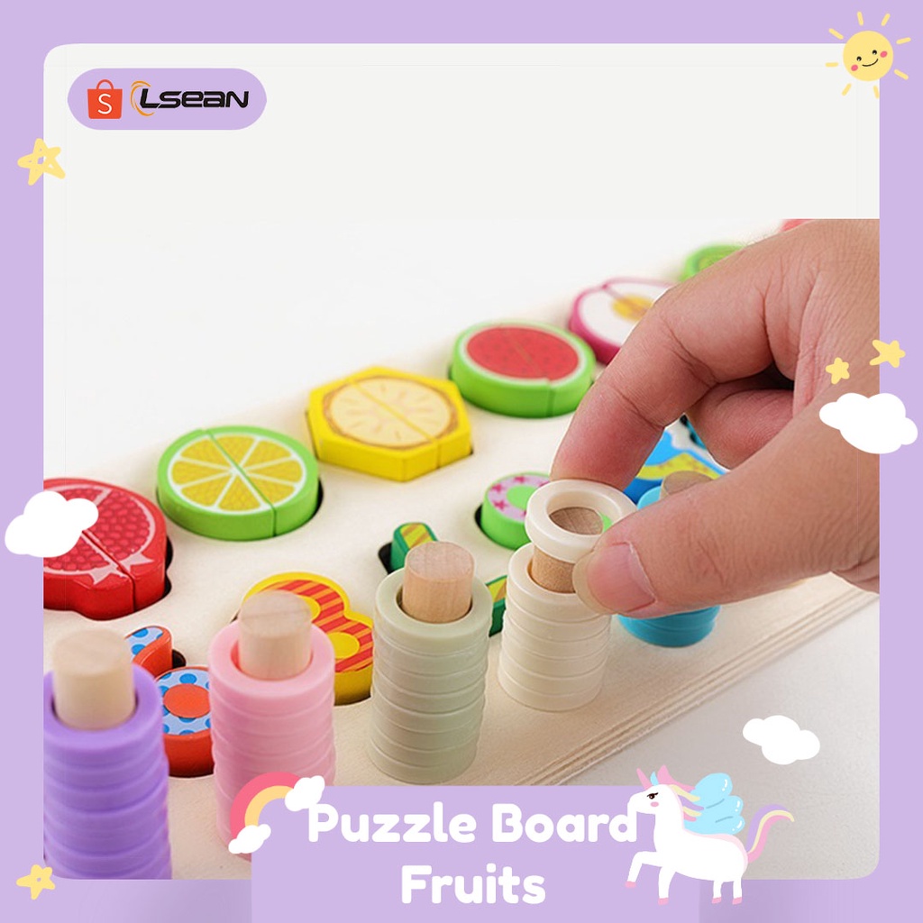 MAINAN EDUKASI MONTESSORI | LEARNING BOARD WOODEN PUZZLE