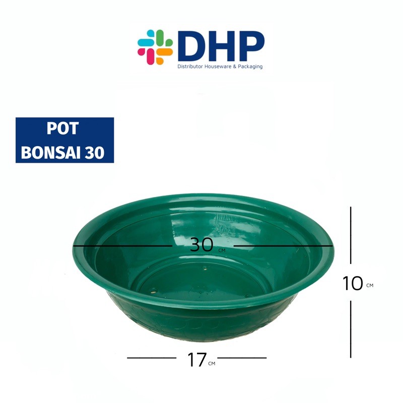 Pot BONSAI (D=30cm) Bunga Hias Plastik Tanaman Ceper Bulat Murah