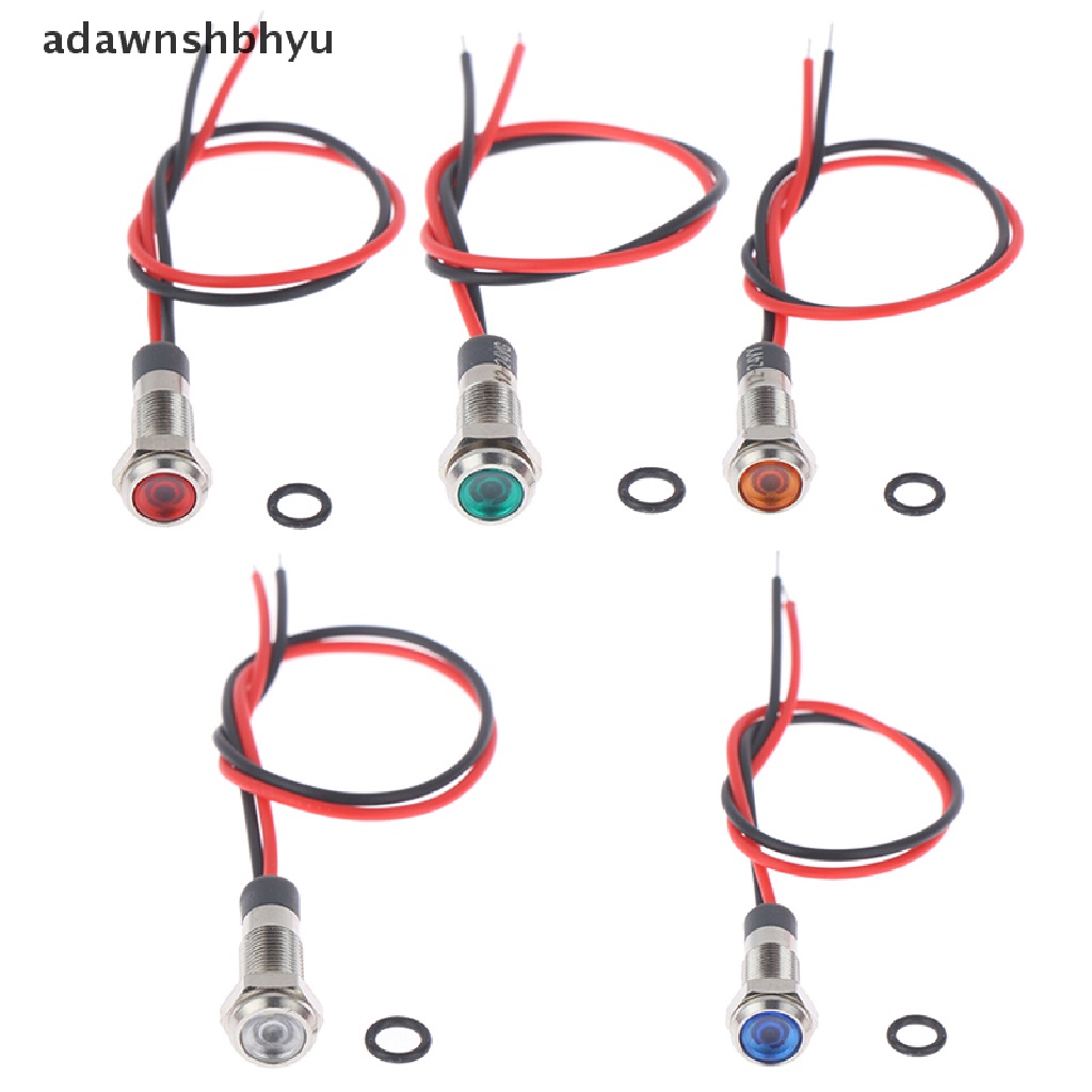 [adawnshbhyu] P67 Lampu Indikator Peringatan Logam led 6mm Anti Air 3v 5v 6v 12v 24v 220v