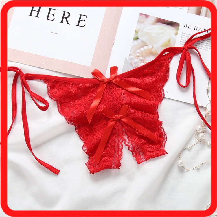 Underwear Celana Dalam GString Thong Panty Sexy Open CD9394 Tali Ikat Samping