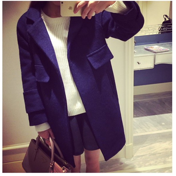 coat musim dingin jaket wanita wool fashion import