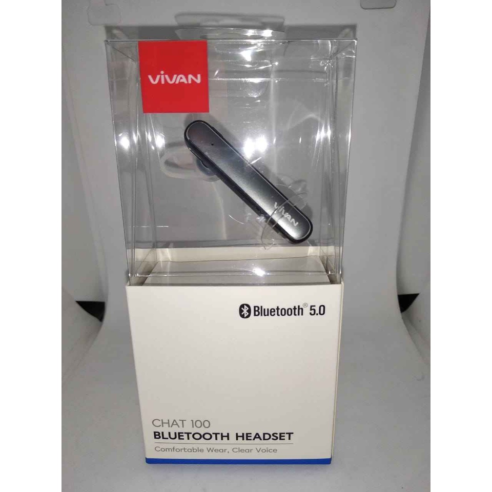 HEADSET VIVAN CHAT 100 - HANDSFREE BLUETOOTH VIVAN CHAT 100 ORIGINAL