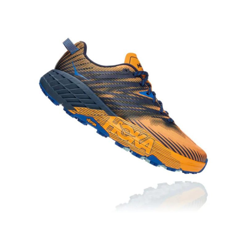 SEPATU LARI PRIA TRAIL HOKA ONE ONE SPEEDGOAT 4 SAFFRON ORIGINAL