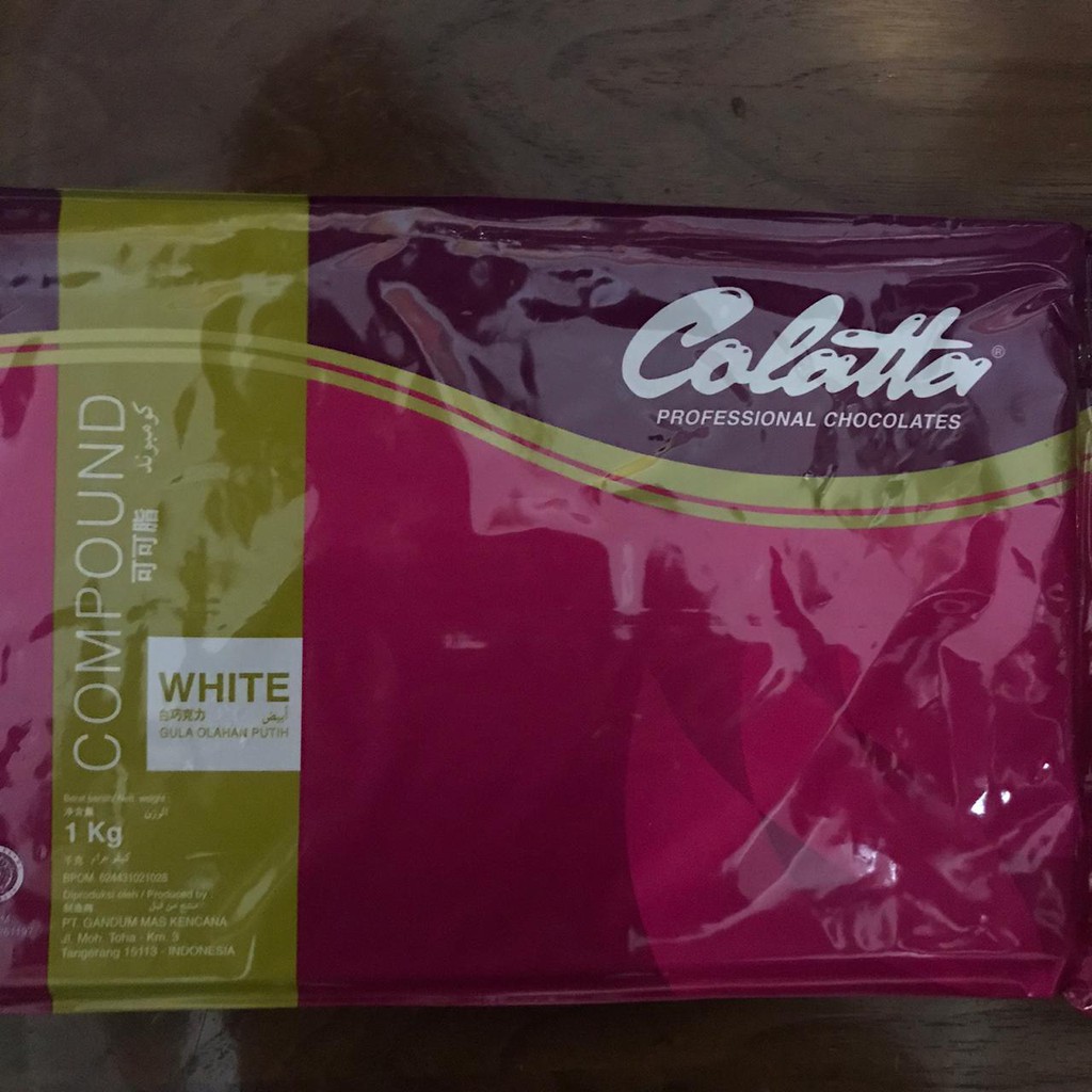 Colatta Chocolate Compound White 1kg - Coklat Colatta