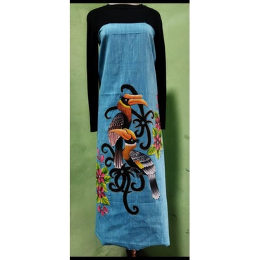 kain lurik lukis khas kalimantan