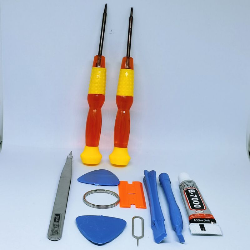 OBENG SET TOOLSET 10iN 1 + PLUS LEM B7000 3ML BENING