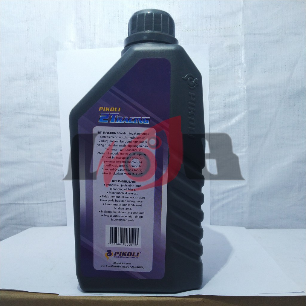 2Tax Pikoli 2T Racing Oli Samping Low Smoke Synthetic Blend 800ml