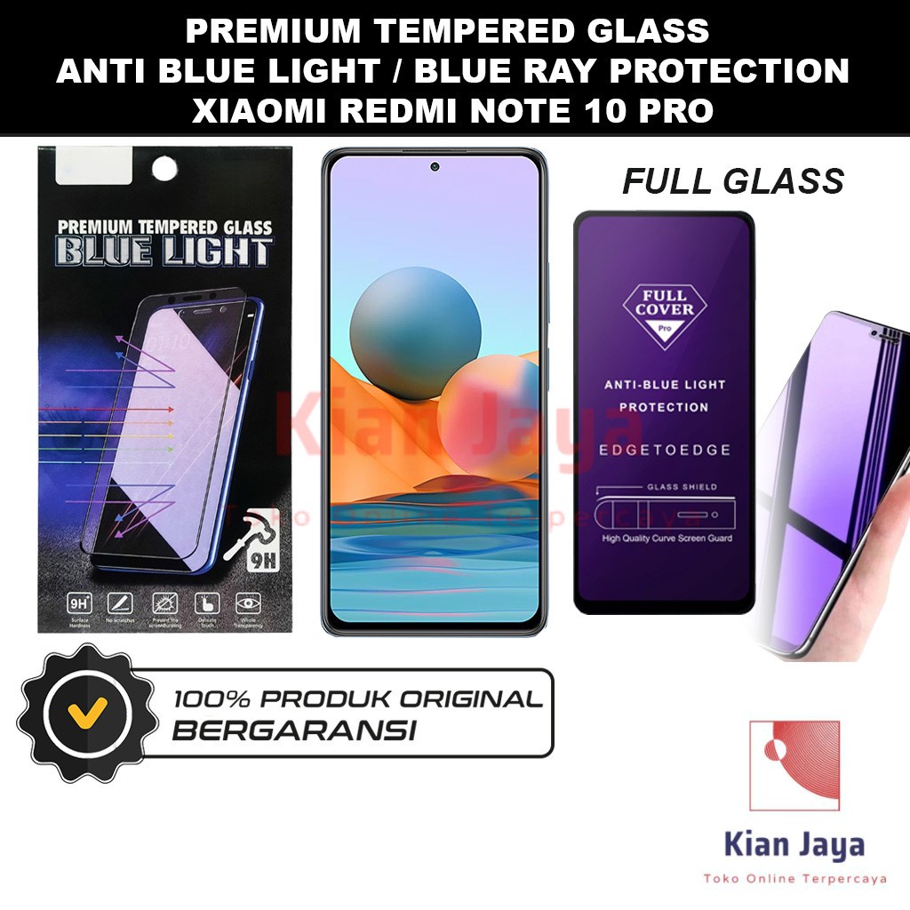 Tempered Glass Xiaomi Redmi Note 10 Pro Anti Blue Light Hp Temper Anti Gores