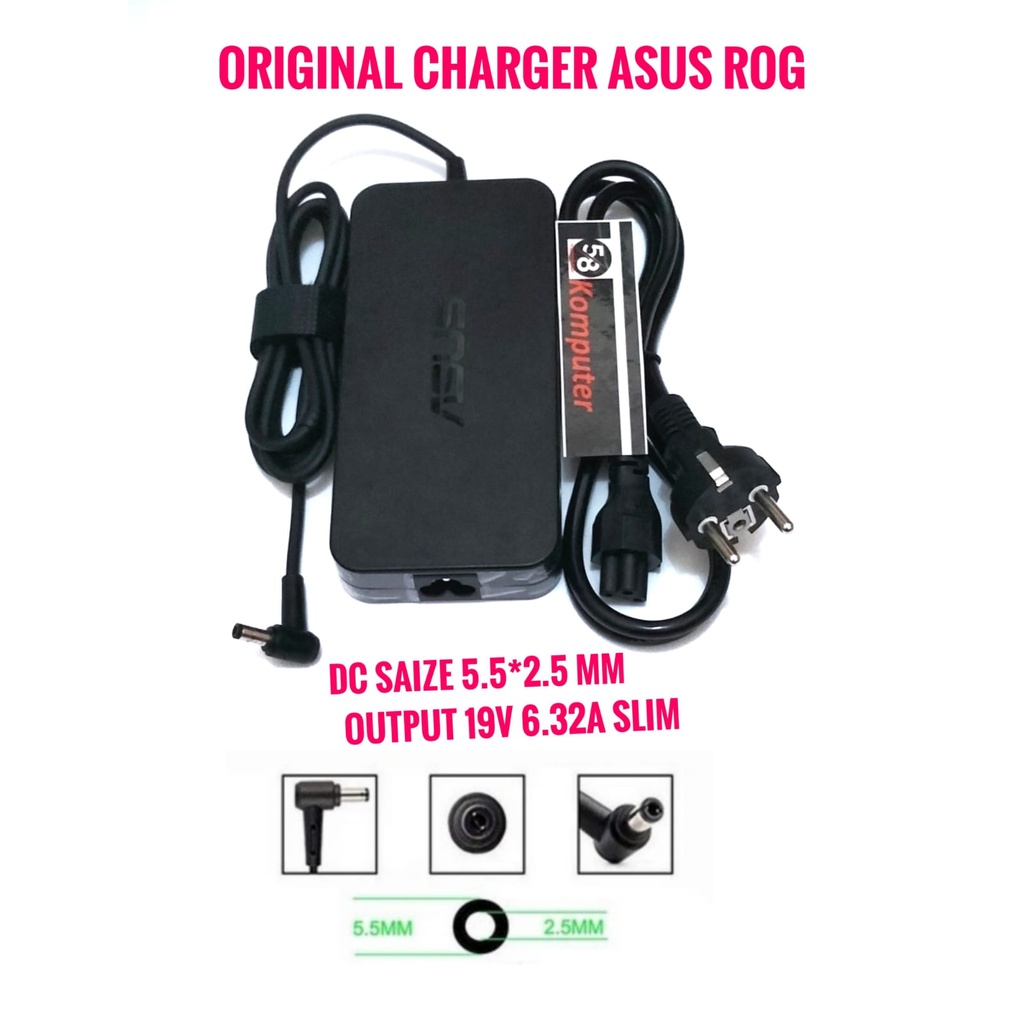 Adaptor Charger Laptop Asus ROG 19V 6.32A 120W PA-1121-28 Asus N550JV-DB72T ADP-120RH B