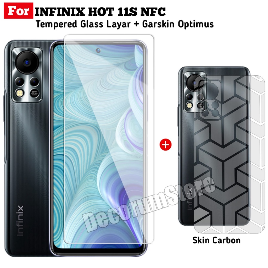 Jual Tempered Glass INFINIX HOT 11S NFC Anti Gore   s Layar Clear FREE